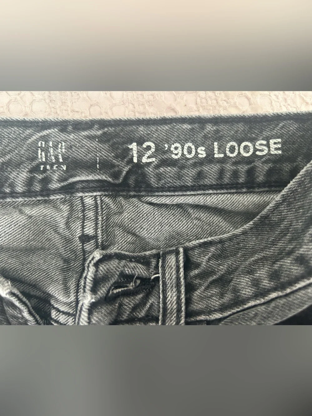 90s Gap Loose Black Jeans - Teen Size 12